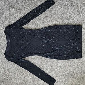Black Bedazzled Dress